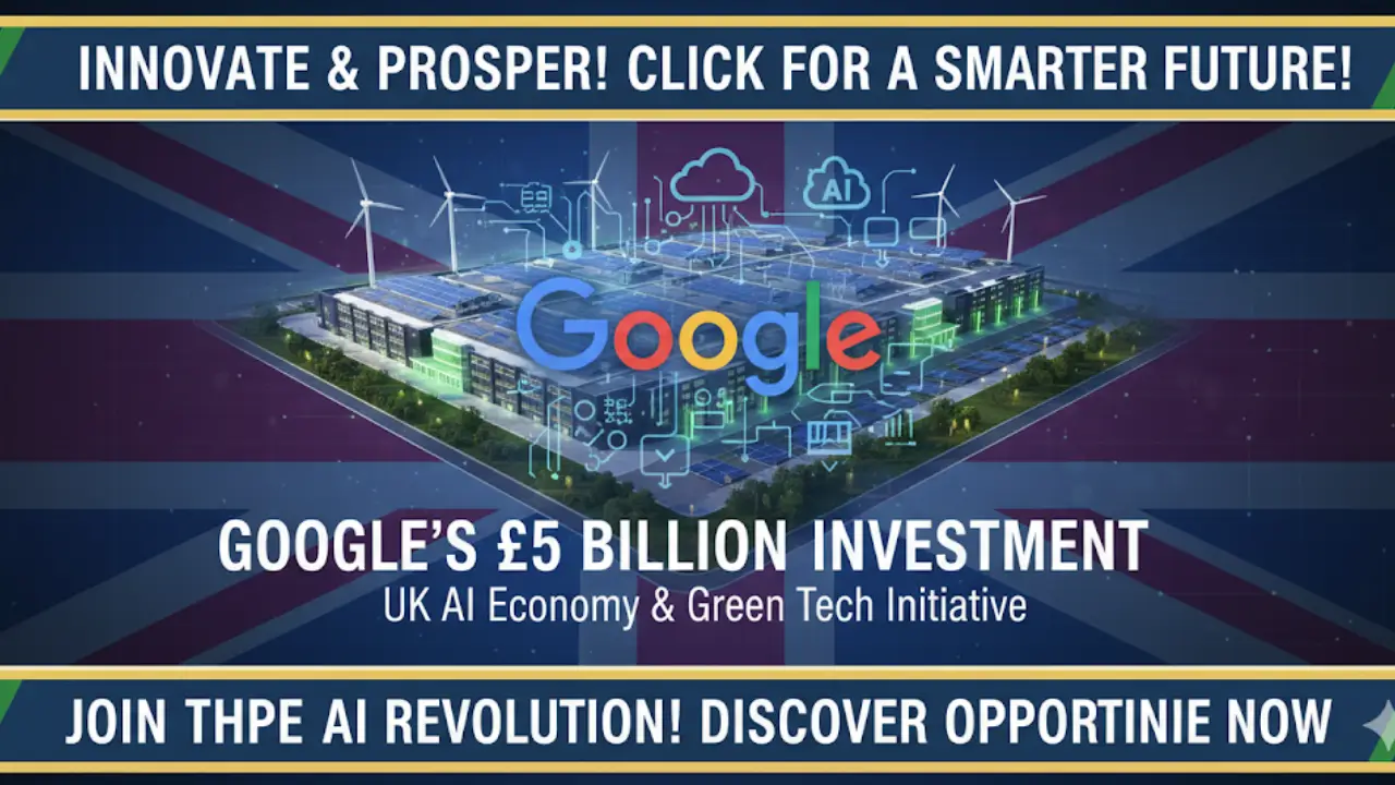 Google Announces £5 Billion Investment in UK Artificial Intelligence Economy with New Data Center