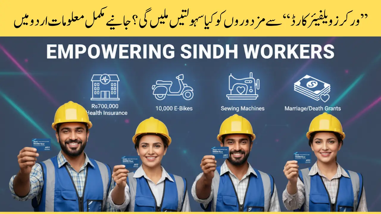 Sindh Workers Welfare Card - How to Claim Rs700,000 Insurance, 10,000 E-Bikes & Sewing Machines